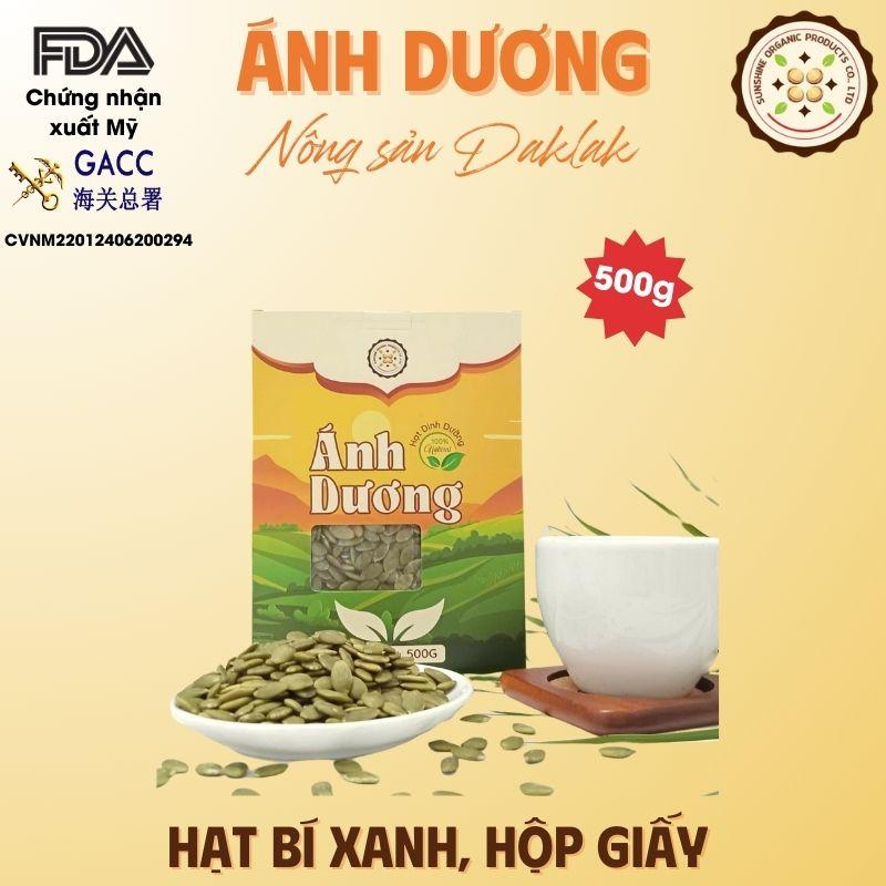 [500gram] Nhân Hạt Bí Xanh Đã Tách Vỏ, Hộp Giấy